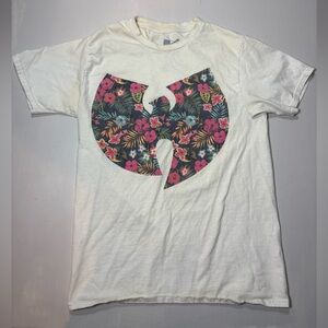 Wu-Tang Floral Logo Short Sleeve Tee - White